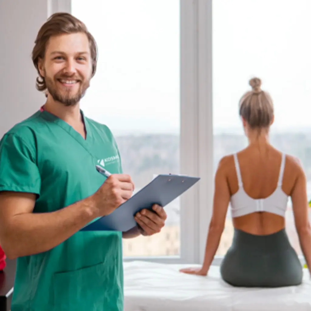 Persona che riceve un massaggio professionale su lettino